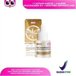 [ CAPTAIN MARVEL ] AZARINE NIACINAMIDE 5% + MOISTURE SEPIWHITE MSH SERUM 20 ML / SERUM WAJAH MARVEL SERIES