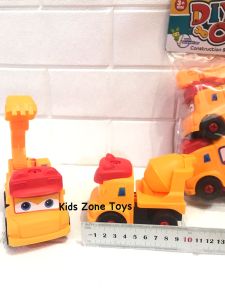 KZT Mainan Anak 4 in 1 DIY Truck DIY Car Konstruksi / Fire Rescue / Mobil Ambulance Series Set OCT5761