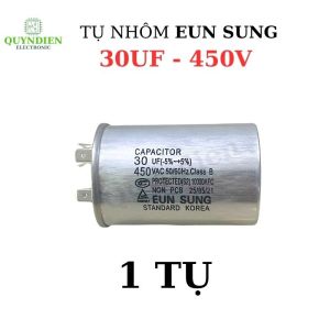 Tụ Đề Tụ Nhôm Tụ Ngậm 30uF 450V Tụ Kapa EUNSUNG Kích Thước 75x50mm Tụ 65 CBB 30MF Chữ Ngang - Linh Kiện Quỳnh Diễn