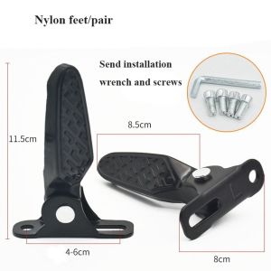 1pasang Pedal Kaki Sepeda Listrik Foot Step Sepeda / Motor Listrik Pedal Kaki Elektrik Jalu Lipat Tidak Mudah Pecah Foot Step