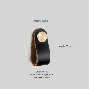 Handle Laci Kulit Tarikan Laci Leather Gagang Lemari Modern Gagang Pintu Lemari Handel Lemari