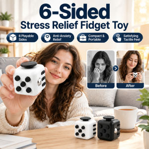Six-Sided Stress Relief Toy Fidget Cube Desk Spinner Sensory Hand Toy Pocket Gadget For Kids Adults Office School Daily Use