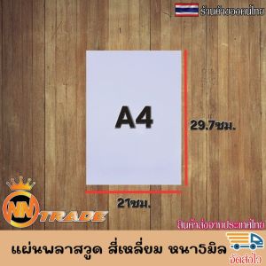 แผ่นพลาสวูด พลาสวูด PVC สีขาว ผิวเรียบ ความหนา 5 มิลลิเมตร Plasswood แบบสี่เหลี่ยม ทนแดดทนฝน น้ำหนักเบา อายุการใช้งานยาวนาน