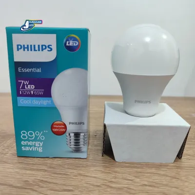 Philips Essential LED Bulb 7W E27 6500K - putih