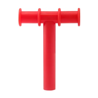 MUSASI T Shape Oral Muscle Training Tool Kids Sensory Educational Silicone Speech Therapy Teeth Massager High Temperature Rodent Gum Baby Silicone Teether Baby