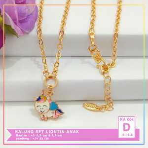 Cute Jewelry Kalung Anak Karakter Kitty Perhiasan Lapis Emas KA 004