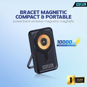WIXEL Powerbank MagFast 10000mAh 22.5W 3A Wireless MagSafe Magnetic Fast Charging Quick Charge PD Magnet Power Bank for Iphone 12 13 14 15 Pro Max 20W