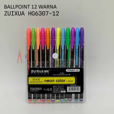 Ballpoint / Puplen / Bolpen 12 Warna Zuixua HT6307-12