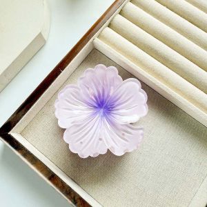 Bestella💗Jepitan Bunga Gradasi/Jepitan Hiu Warna-warni/Aksesoris Rambut Ekor Kuda Wanita COD