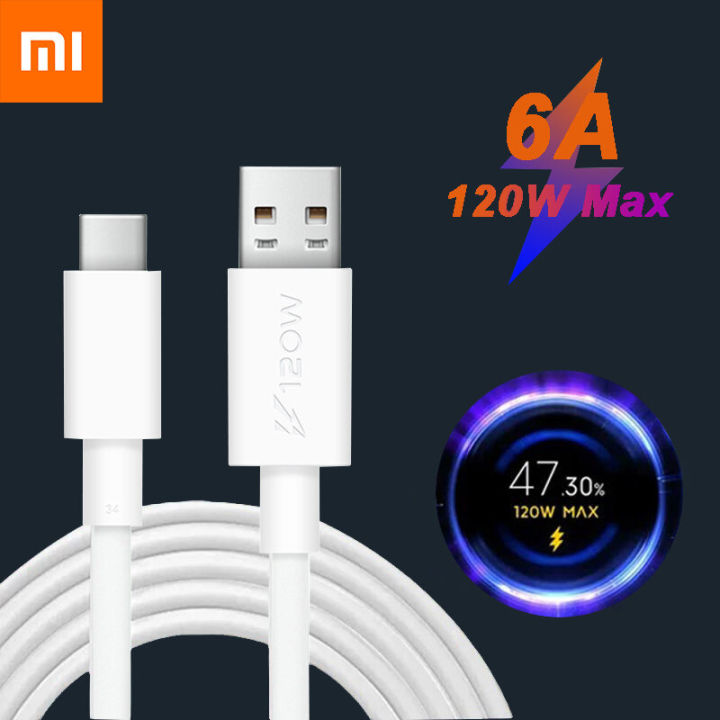 【Ready Stock】120W 6A USB Type-C Fast Charging Cable For