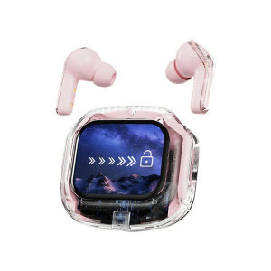 Hot selling color screen Bluetooth earphones Air Max transparent full function long endurance wireless earphones