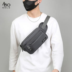 ABOSOLE Mens Chest Bag Crossbody Bag Waterproof Oxford Cloth Bag Lightweight Waist Bag Sports Bag Casual Bag Fitness Bag Versatile Fashion Chest Bag Travel Bag