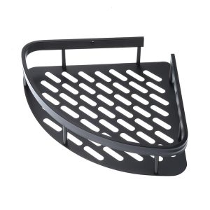 TI9P No Drill Bathroom Shelves Wall Mount Triangular Corner Shower Shelf Durable Aluminum Shower Storage Rack Holder Kitchen