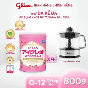 (Date mới 2027) Combo 4 Lon Sữa Glico Icreo Balance Milk - Lon 800g