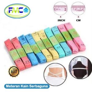 Meteran Baju Alat Ukur Badan Meteran Pita 150 cm Alat Pengukur Lingkar Pinggang Tinggi Badan Meterab Tukang Jahit
