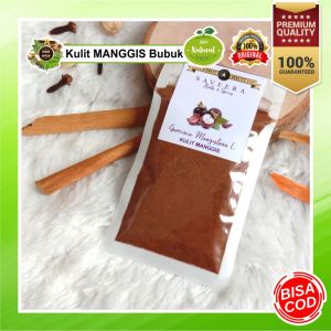 KULIT MANGGIS BUBUK / SERBUK KULIT MANGGIS / MANGOSTEEN POWDER 100% REMPAH KUALITAS PREMIUM uk. SACHET