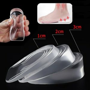 OKDEALS Foot Care Shoe Pads Gel Insert Insoles Orthotic Plantar Care Transparent Invisible Insoles Silicone Heel Supports