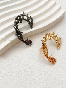 Fashion Dragon Ear Accessory Stylish Ear Jewelry Not Piercing Ear Cuff Copper Texture Uinque Earrings for Daily Wear