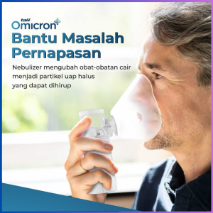 MEGA TaffOmicron Alat Terapi Pernapasan Asma Uap Sesak Nafas Infeksi Paru portable yang di cas -W303