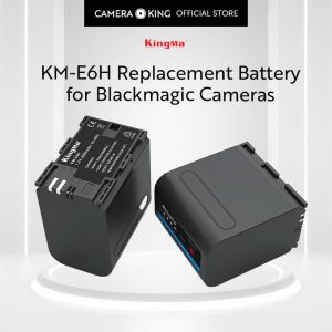 [KingMa] KM-E6H High Capacity 6000mAh Replacement Battery for BlackMagic Camera BlackMagic 4K Monitor Z Cam E2C and more