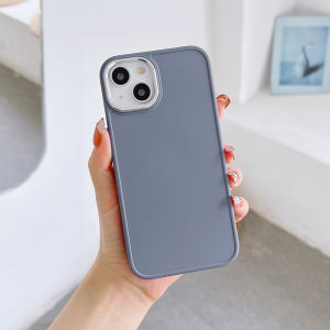 Casing iphone 11 13 Telepon Plating Square Mewah Kompatibel Untuk IPhone 11 15 13 14 11 12 Pro Max 7Plus XR 8Plus X XS MAX 7 8 Plus Warna Solid Silicon Soft Full Protective Cover
