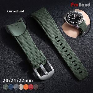 New 20mm 21mm 22mm Curved End FKM Rubber Watch Strap Quick Release for Omega for Rolex for Seiko for Longines Watch Men Bracelet2026