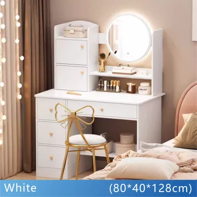 HOUSEN Vanity Table With Mirror Dresser Simple Vanity Table Bedroom Vanity Table Storage Table