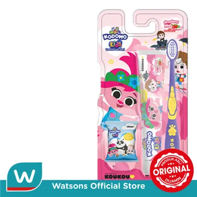 Kodomo Pasta & Sikat Gigi 2In1 Pro Kids Strawberry Mint