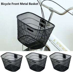 ANANAA Metal Large Cart Basket Easy To Install Adjustable Bicycle Front Basket High Quality Durable Bike Storage Accessories