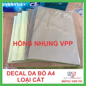 [SALE] Xấp 100 Tờ Decal A4 Da Bò (Loại cắt) - Giúp Bạn In Tem Nhãn Ghi Chú Hay Bìa Nhãn Bưu Phẩm