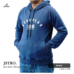 Jstro Hoodie Terry Door Biru 2