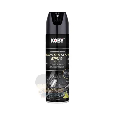 (SG Seller) ★ Koby Motorcycle Protectant Spray M-130 (250ml) ★ Cleans Shines Removes Stains to Rubber Leather Plastic Metal Surface Care Preserve Restore Polish Maintain Cleaner Cleaning Refurbish Wax Shiny Lemon Fragrance Scent Exterior Maintenance