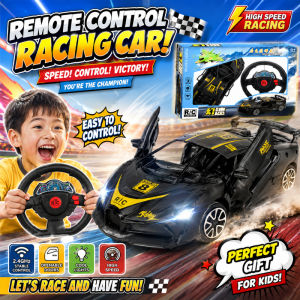Remote Control Car Kids Toy Simulation Sports Racing Car Electric RC Vehicle with Openable Doors