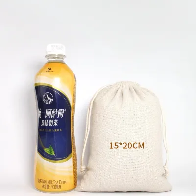 🇲🇾 Drawstring Burlap Pouch Linen Cotton Perfume Candy Grocery Fruit Vegetable Bamboo Charcoal Cloth Stroge Gift Bag