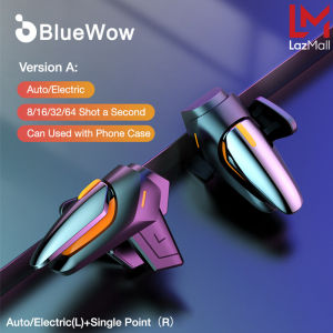 BlueWow DY01 Mobile Gaming Trigger Controller One Key Burst 50S Continuous Touch Sensitive Shooting L1 R1 Triggers Universal Phone Game Controller for FPS Mobile Gaming