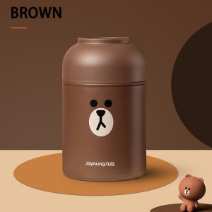 【Line Friends】Joyoung Portable Braising Beaker Braising 316L Stainless Steel Pot Extra-long Thermal Insulation Lunch Box Co-branded Congee and Rice Steaming Insulator