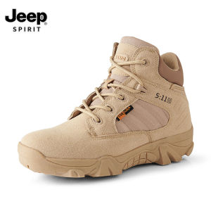 Jeep Mens Military Ankle Boot Desert Boots Outdoor Combat Boots for Men Army Cow Suede Tactical Boots Men Casual Hiking Shoe Botines