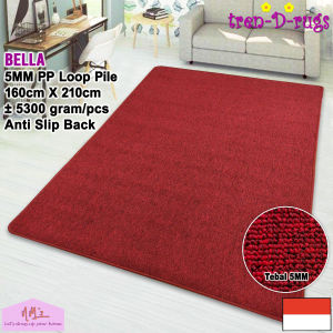 Tren-D-rugs Karpet Polos Lantai Ruang Tamu Ruang Tidur Permadani Bulu Minimalis Anti slip 160 cm x 210 cm - NMs