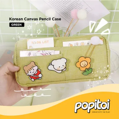 Transparet Pencil Case Box Stationery Double Layer Pen Kotak Pensil Plastik Transparan