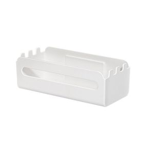 BLACKON Plastic Wall Mounted Paper Towel Holder No Drilling Self‑adhesive Tissue Storage Rack Practical Large Capacity Refrigerator Tissue Organizer Kitchen