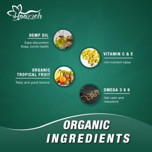 Gummies High Potency Oil Extrat Advanced Extra Strength for Pain Sleep Anxiety Relief Vegan No GMO 1-Pack