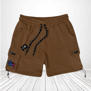 Celana Pendek Pria Cargo Santai Bahan Katun Fleece Adem Dan Lembut Gramasi 280 Terlaris Kota Bandung Short Pants Cowok Cewek Korean Style 2024 Terkeren Model Kantong Samping Tali Serut Di Paha Size M-L-XL-XXL