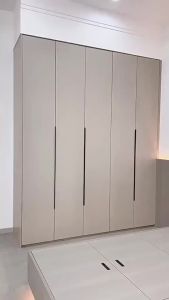 [CozyNest ]Wardrobe Storage Cabinet Solid Wood Wardrobe For Home Use Sliding Door ChildrenS Simple Storage Wardrobe