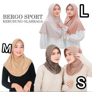 KERUDUNG OVAL JERSEY/BERGO OVAL SIZE S-M-L SPORT HAMIDAH AMEERA JUMBO SYARI TERBARU