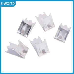 【E-WOITD】 5Pcs 304 Stainless Steel Refrigerator Shelf Support Clamp Commercial Freezer Shelf Clips Bracket Shelves Parts Home Accessories