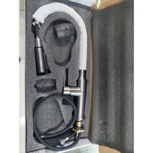 [ Hàng cao cấp ] Vòi Rửa Chén Bát Nóng Lạnh Dây Kéo Rút inox 304 Phủ Nano Màu Xám Sang Trọng