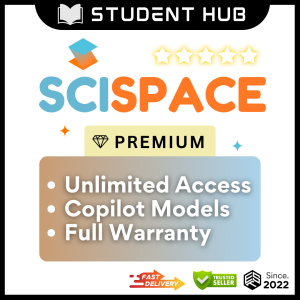 SCISPACE PREMIUM | All-in-one AI Academic Tools | First-hand legal account | Live Admin Support