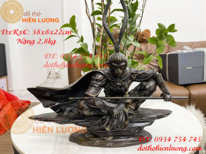 Tượng tôn ngộ không ngồi bằng đồng