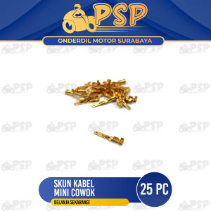 SKUN KABEL "MINI COWOK" (Harga Per Pak isi 25) - SCUUN GEPENG KECIL LAKI UNTUK SOKET KABEL