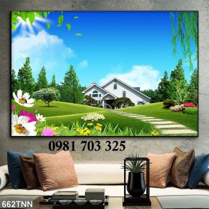 Tranh gạch 3d phong cảnh trang trí